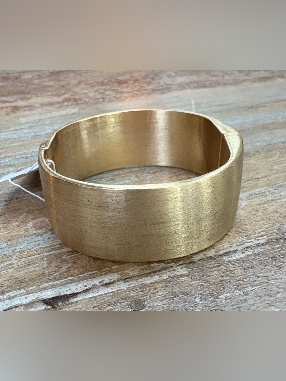 Talbots Gold-Tone Wide Cuff Bangle Bracelet